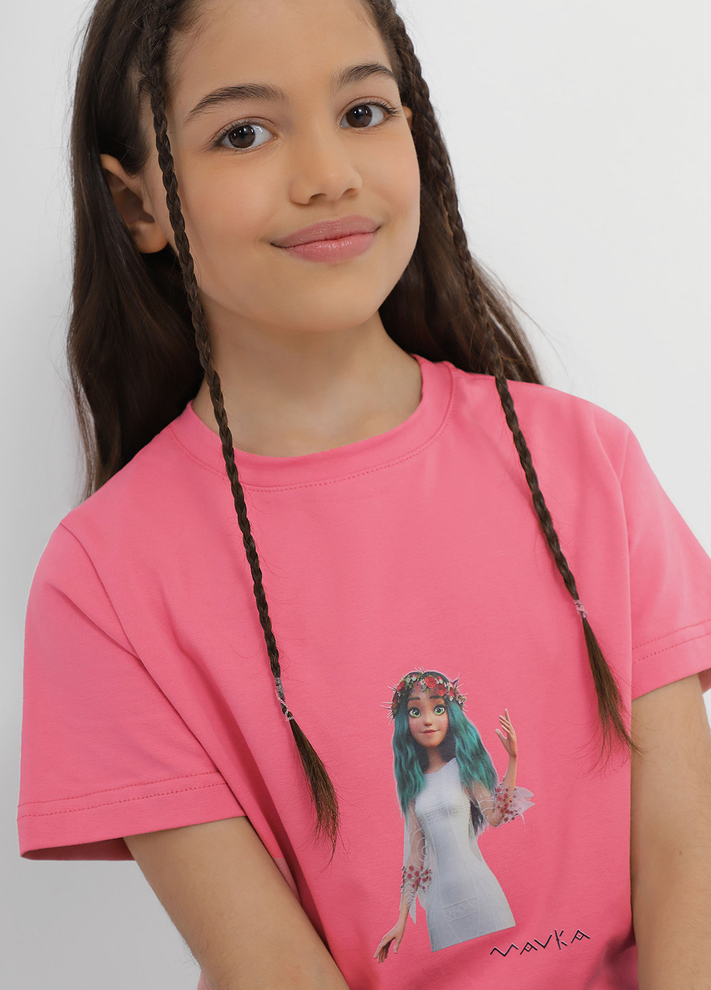 Розовая летняя футболка INTERTOP