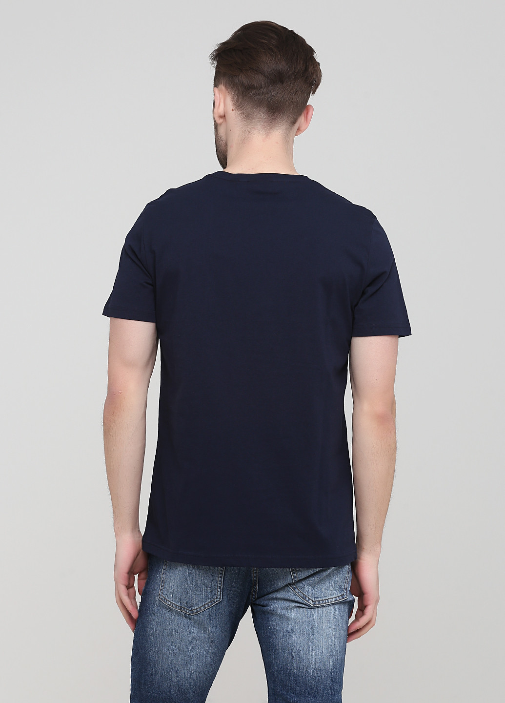 Темно-синя літня футболка Gant