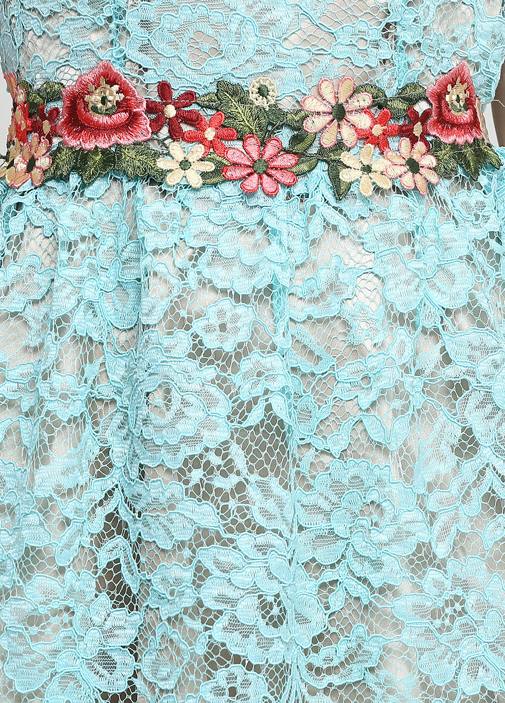 Бірюзова кежуал сукня бебі долл Rinascimento з квітковим принтом