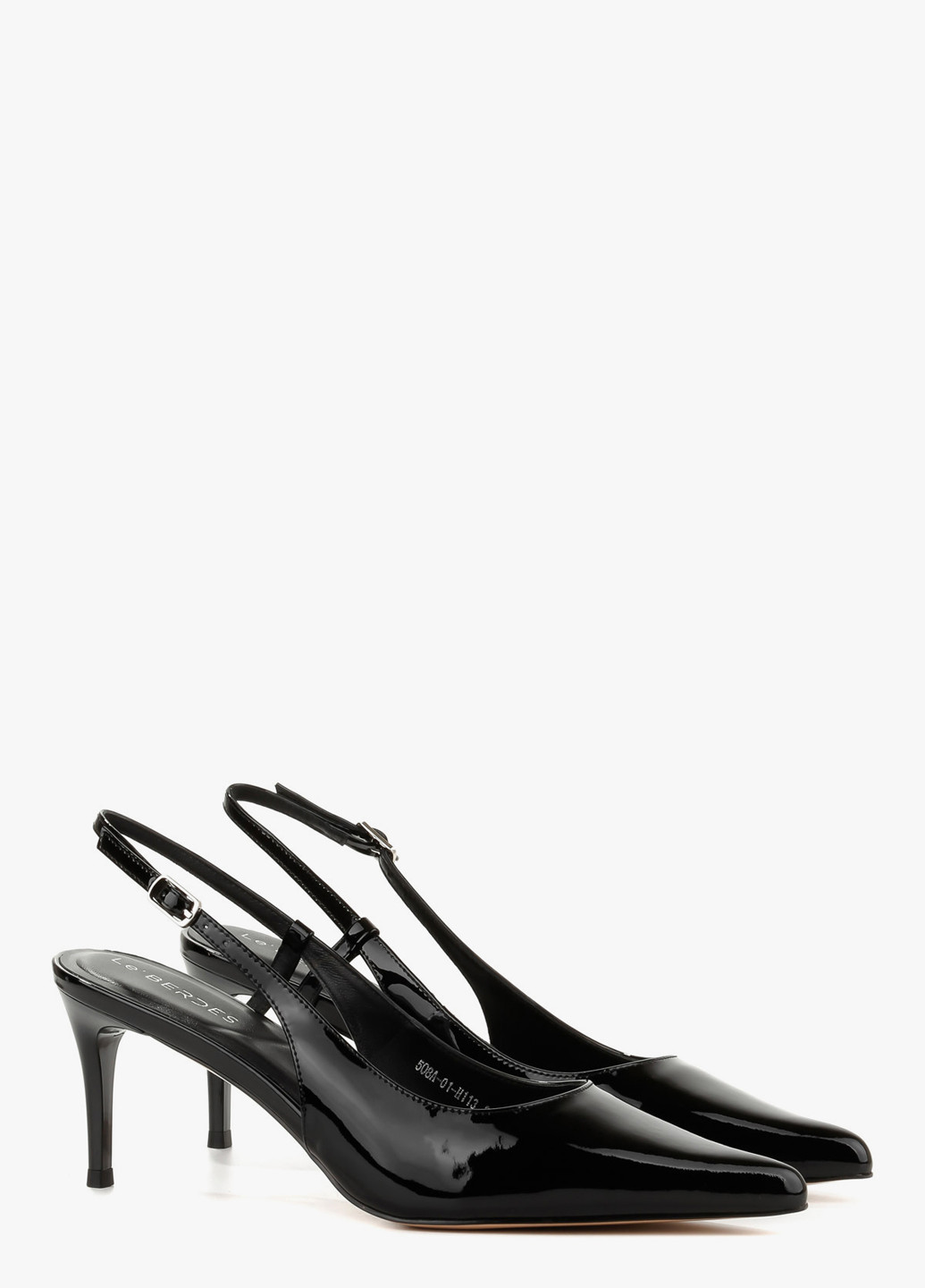 Le'BERDES Туфлі слінгбекі чорний з натуральна шкіра, україна — літо (370451917)