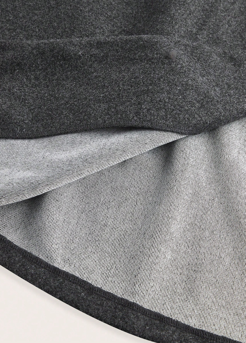 Темно-серое демисезонное Пальто двубортное SHEIN