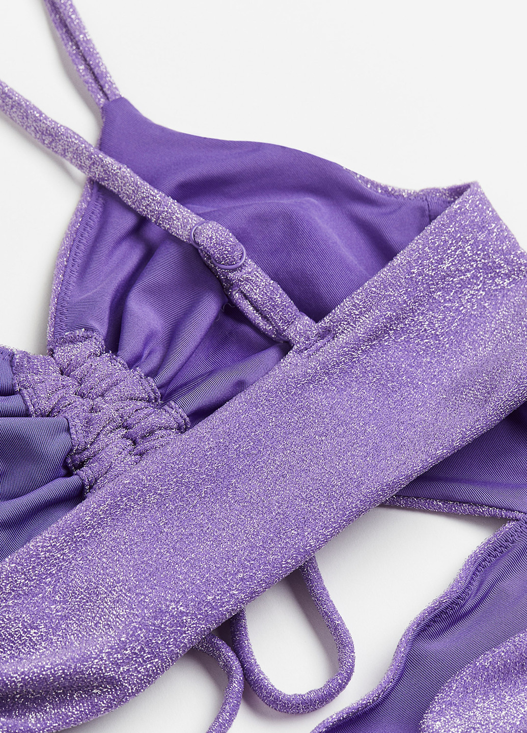 Фіолетовий літній купальник суцільний H&M