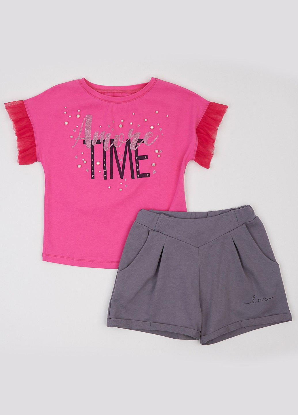 Комбинированный летний комплект (футболка, шорты) Ляля