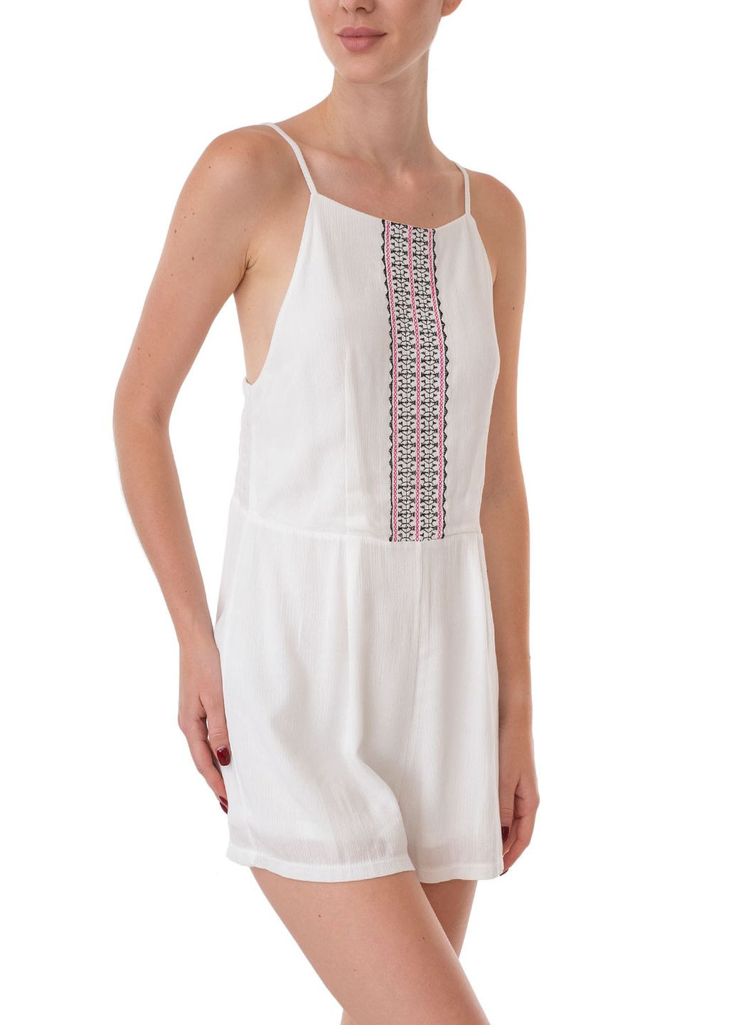 Комбінезон Miss Miss абстрактний білий кежуал