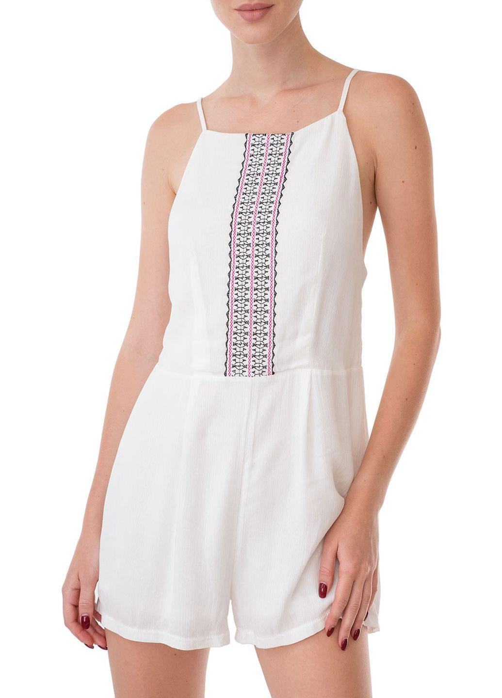 Комбінезон Miss Miss абстрактний білий кежуал