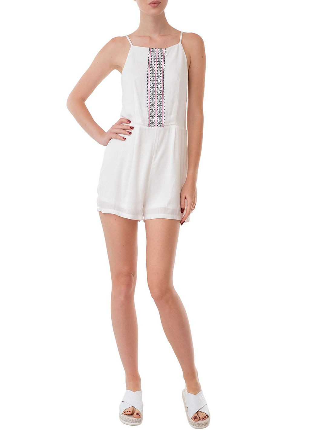 Комбінезон Miss Miss абстрактний білий кежуал