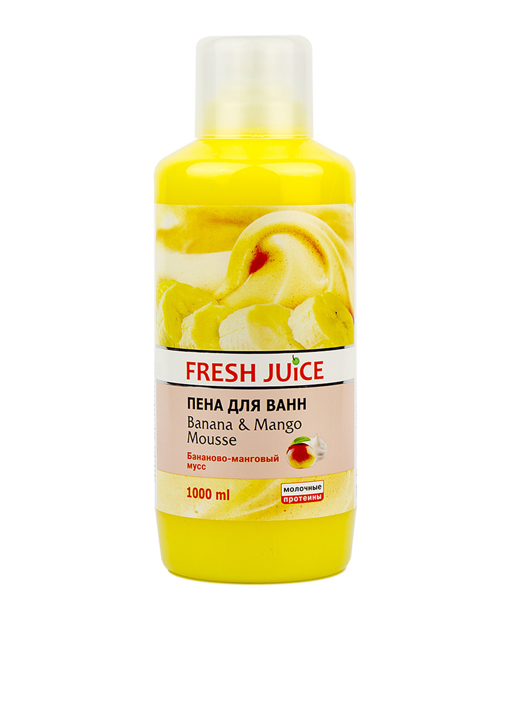 Пена для ванны Бананово-манговый мусс, 1000 мл Fresh Juice (79090406)