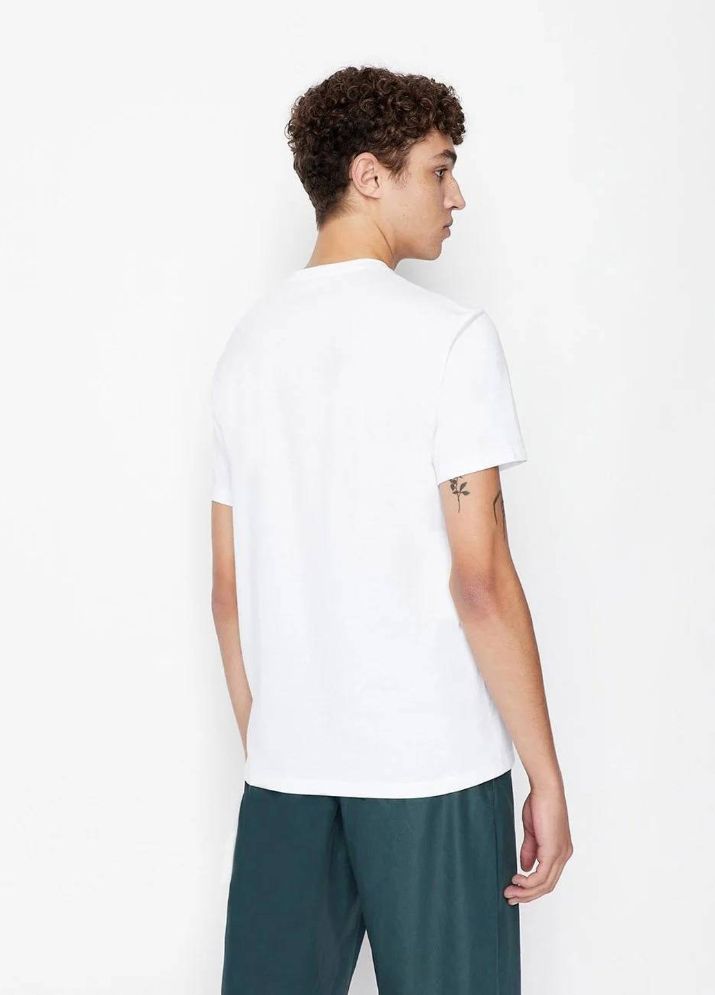 Белая футболка Armani Exchange