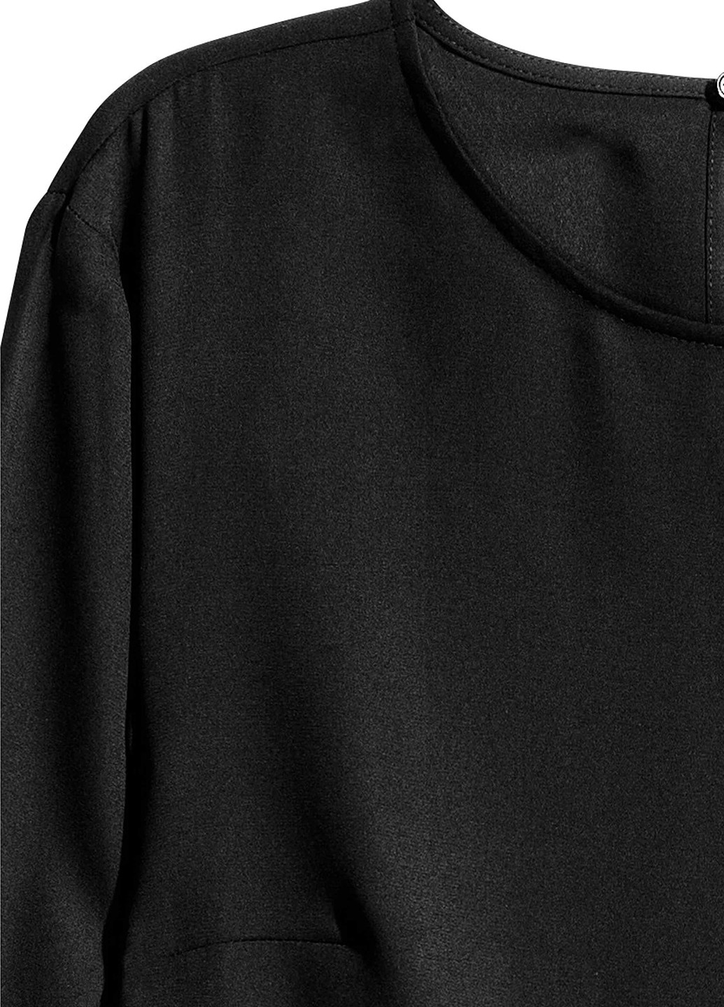 Блуза H&M чёрная кэжуал