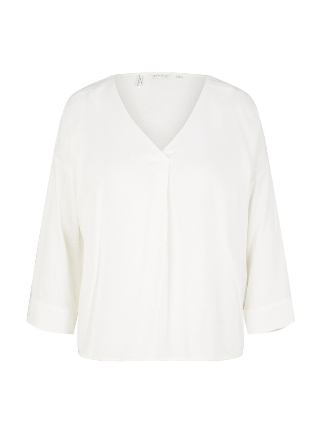 Белая демисезонная блуза Tom Tailor