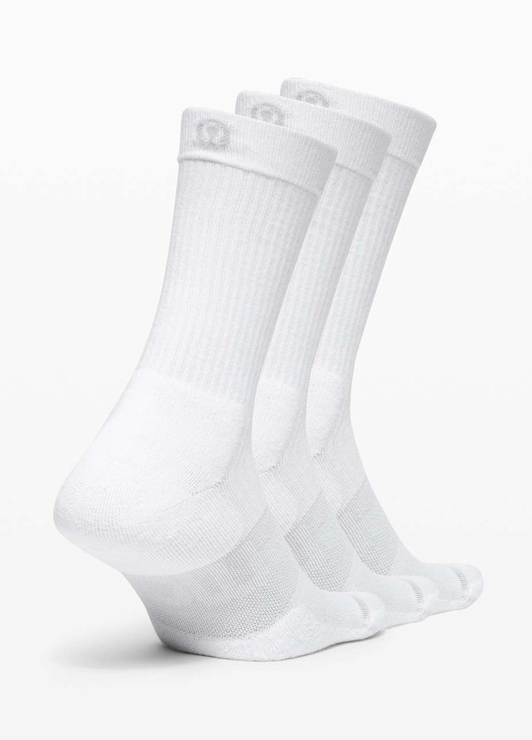 Белые носки (3 пары) Lululemon Athletica логотипы (348077114)