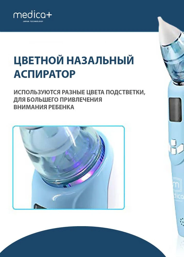 Назальный аспиратор (соплеотсос) Medica+ Medica+ Nose Cleaner 7.0 (252552453)