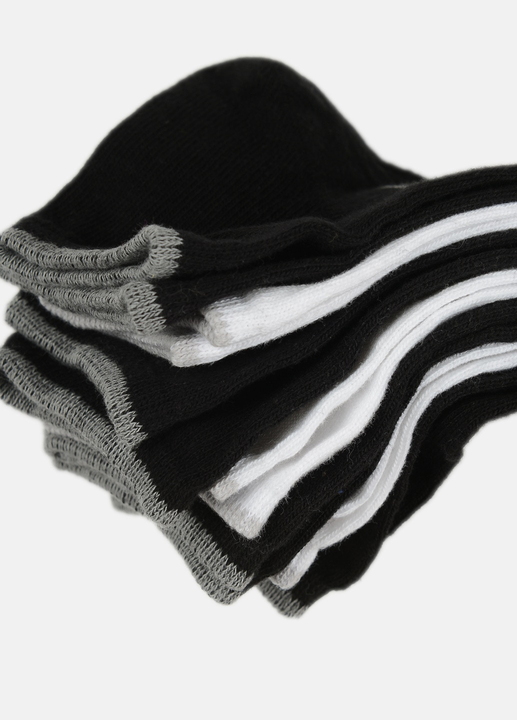 Чёрно-белых набор носки bio cotton (7 пар) C&A однотонные (247265379)