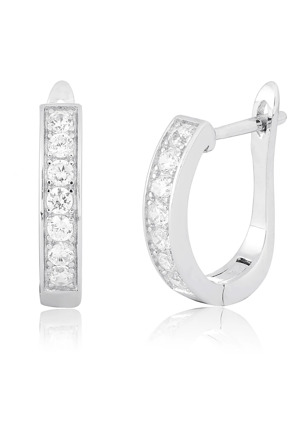 Серебряные серьги с фианитами ск2ф/189 Silvex925 (201169464)