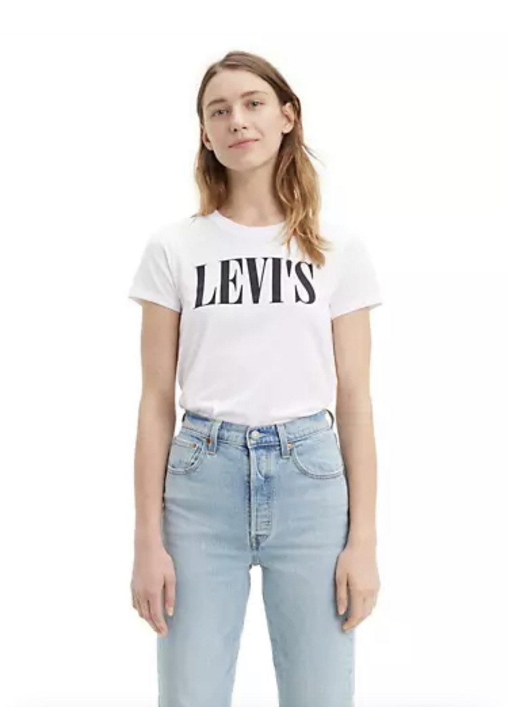 Белая всесезон футболка Levis