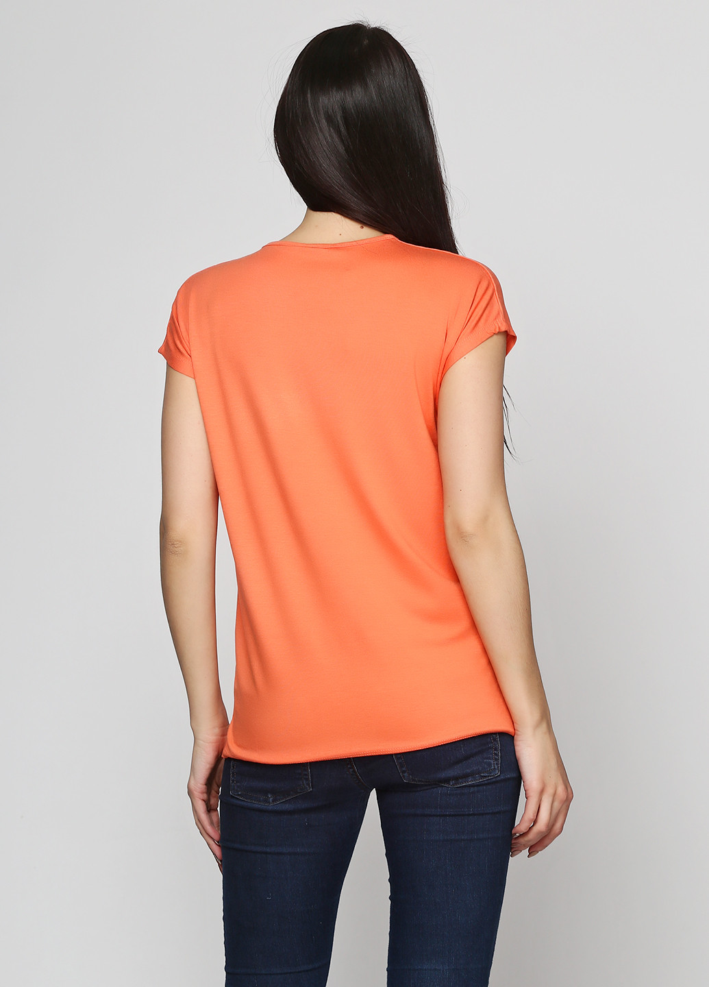 Оранжевая летняя футболка Bir Kim