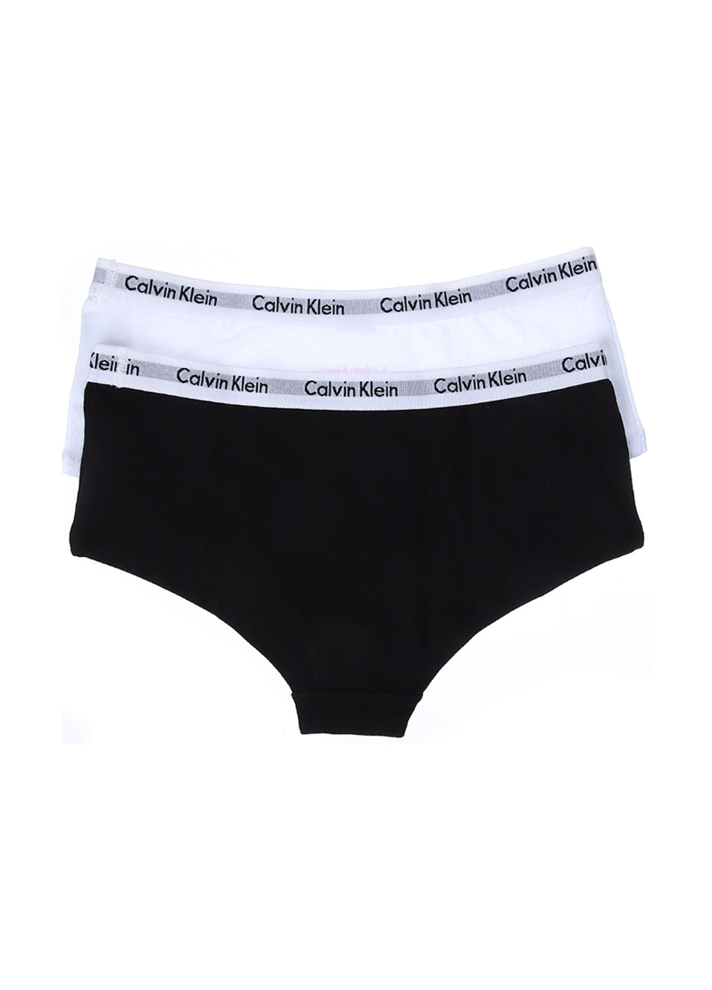 Трусы (2 шт.) Calvin Klein трусики-шорты надписи чёрно-белых повседневные трикотаж