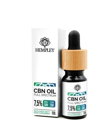 Медицинское масло CBN масло CBD Oil 7,5% 100 мг Hempley FX (252426009)