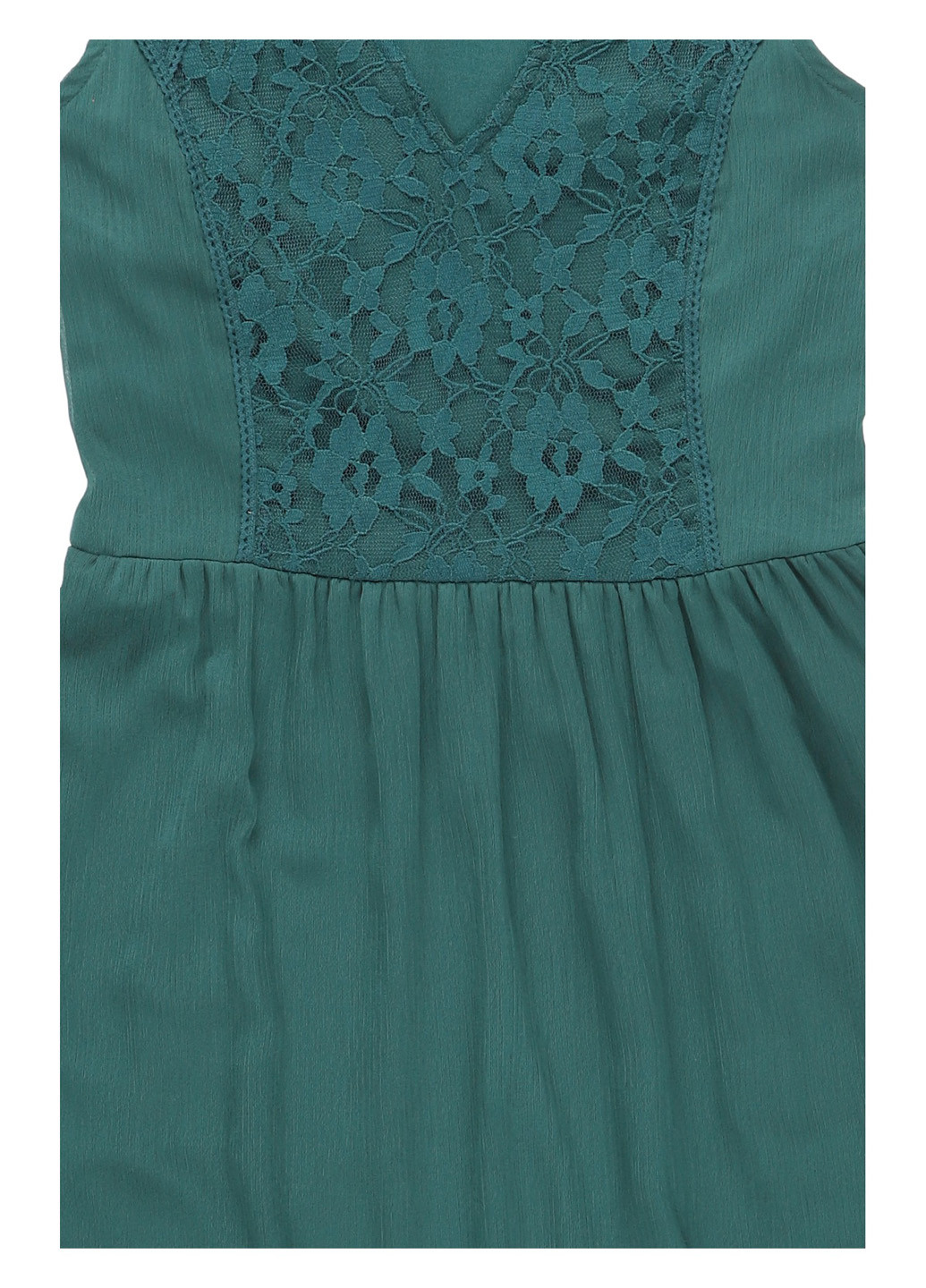 Зеленое кэжуал платье а-силуэт Vila однотонное