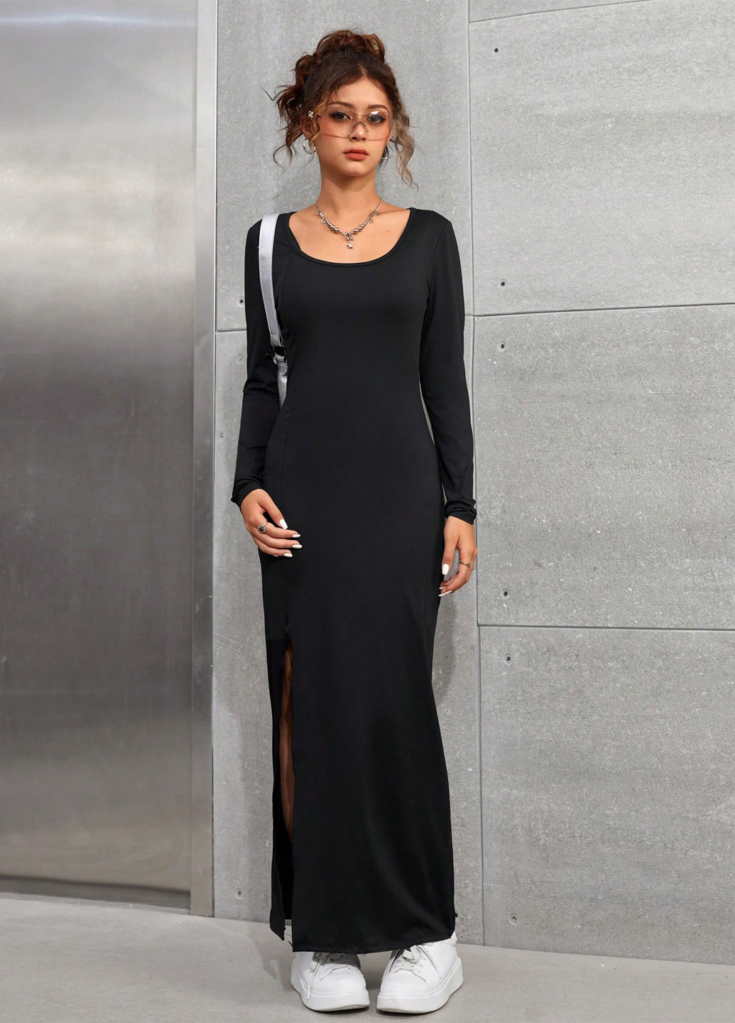 Чорна сукня SHEIN (342081440)