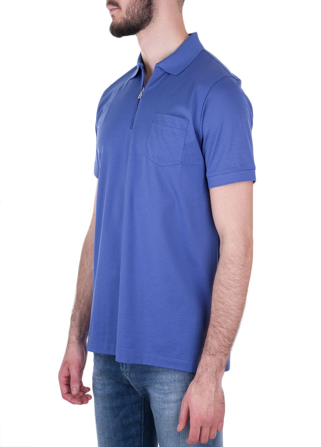 Синяя футболка-поло для мужчин Bogner однотонная