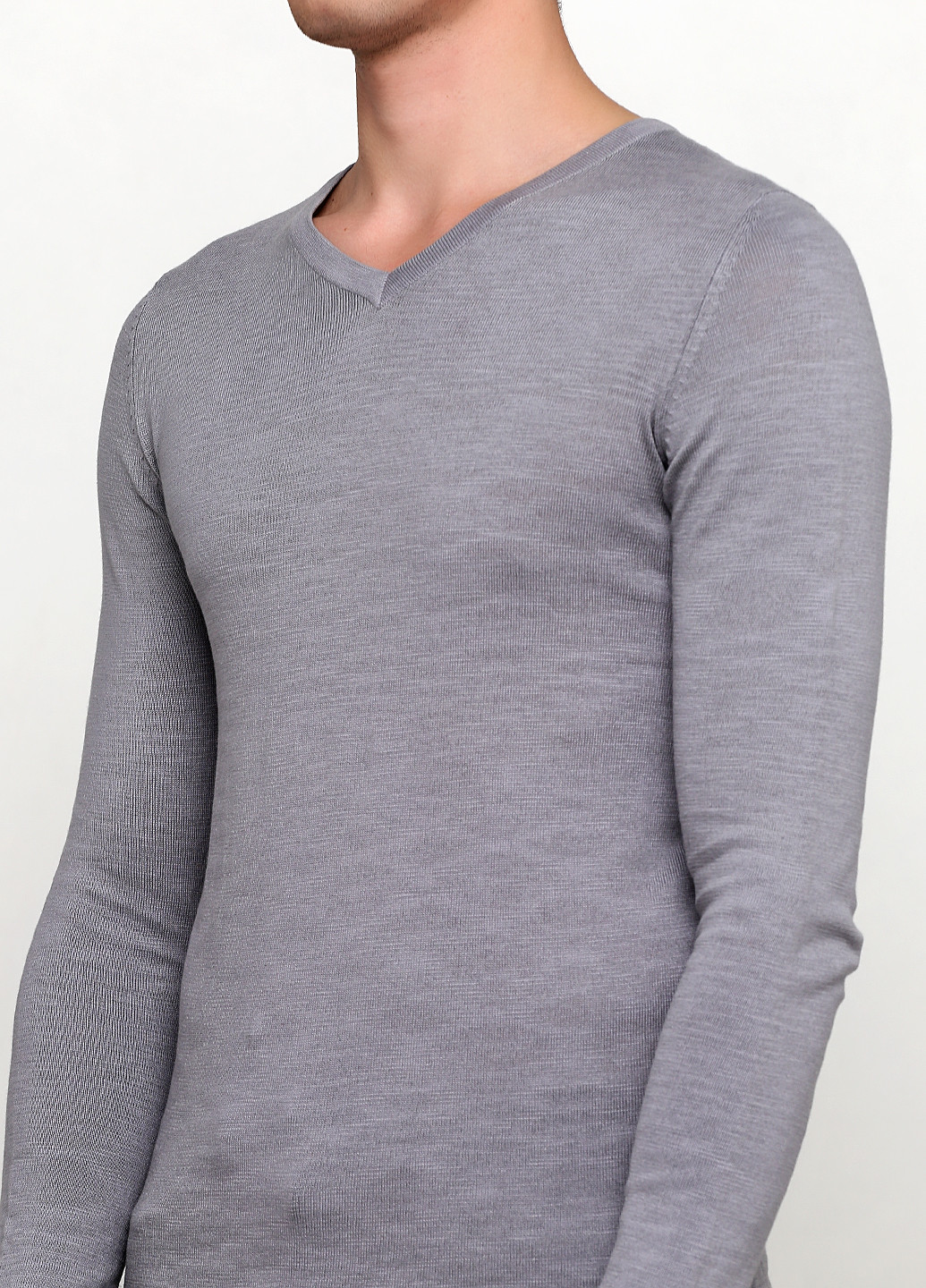 Сірий демісезонний джемпер пуловер Tom Tailor