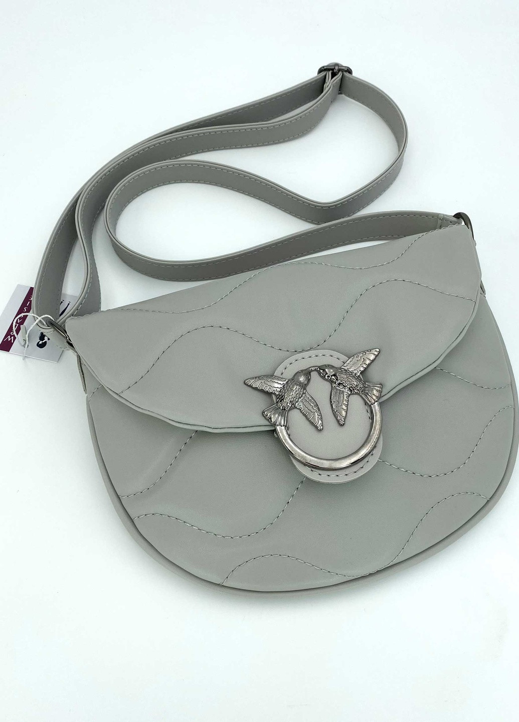 Сумка женская кросс боди экокожа (wel-90401) Серая WeLassie (253982474)