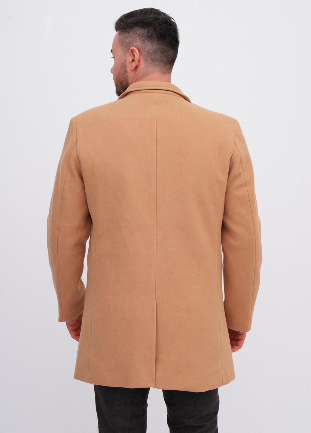 Бежеве демісезонне Пальто однобортне K.O.R