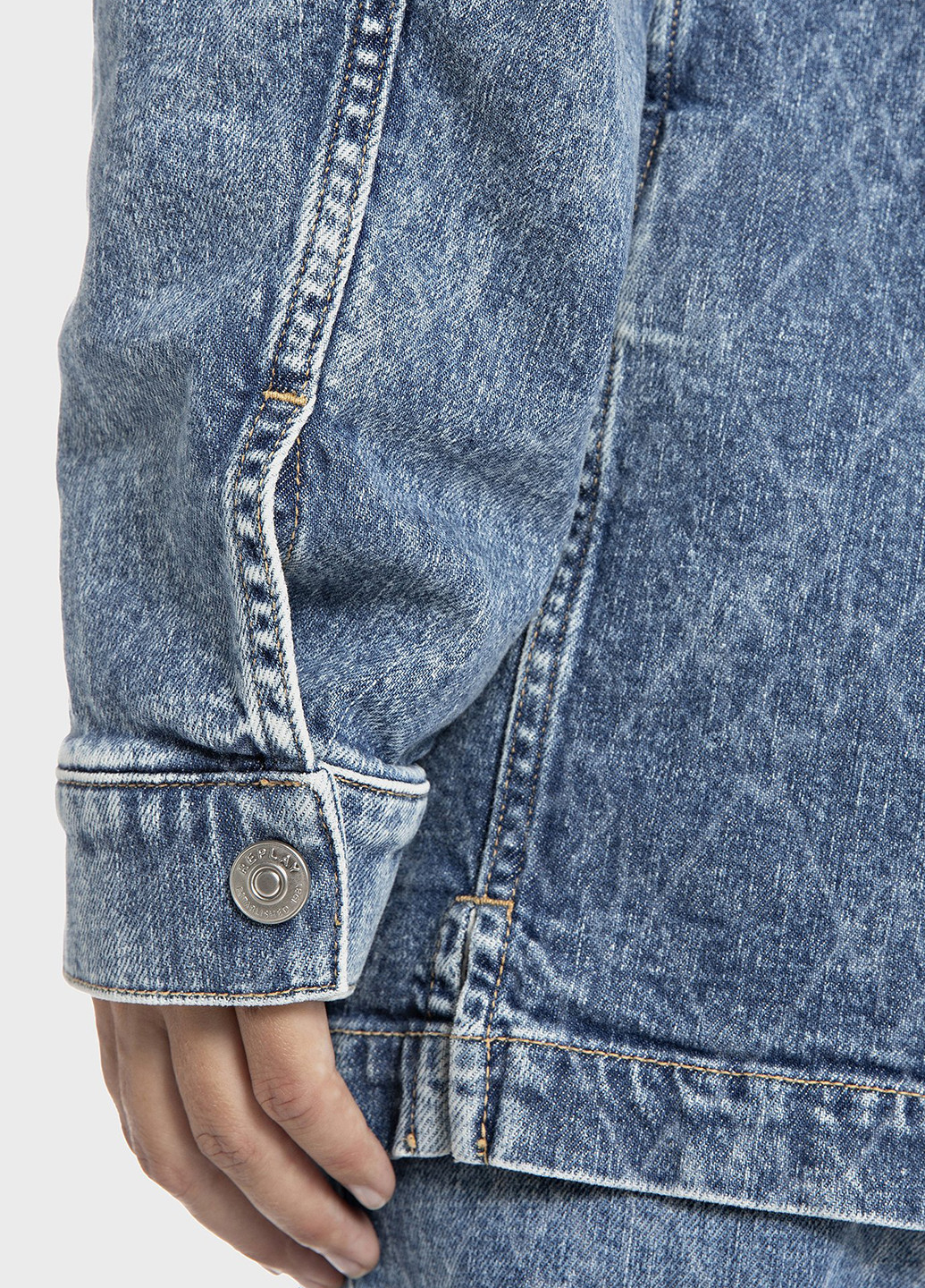 Синяя летняя куртка Replay