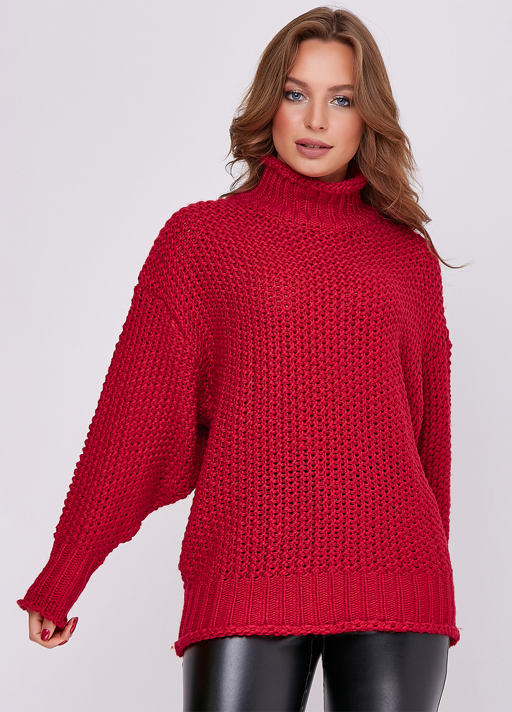 Червоний зимовий светр ST-Seventeen