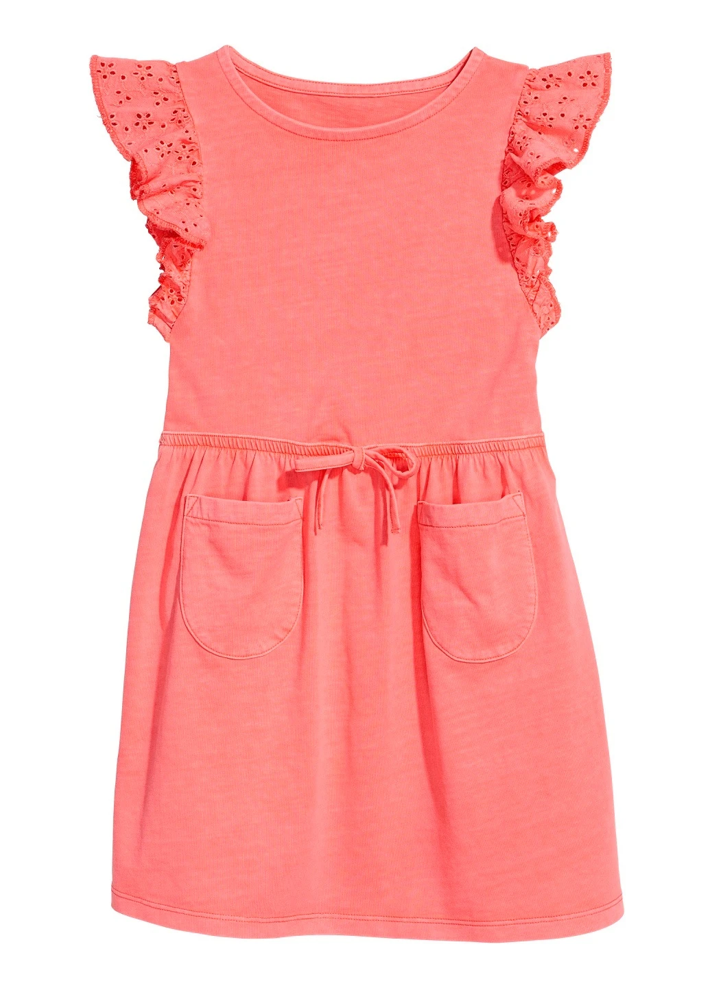 Коралловое платье H&M (192480256)