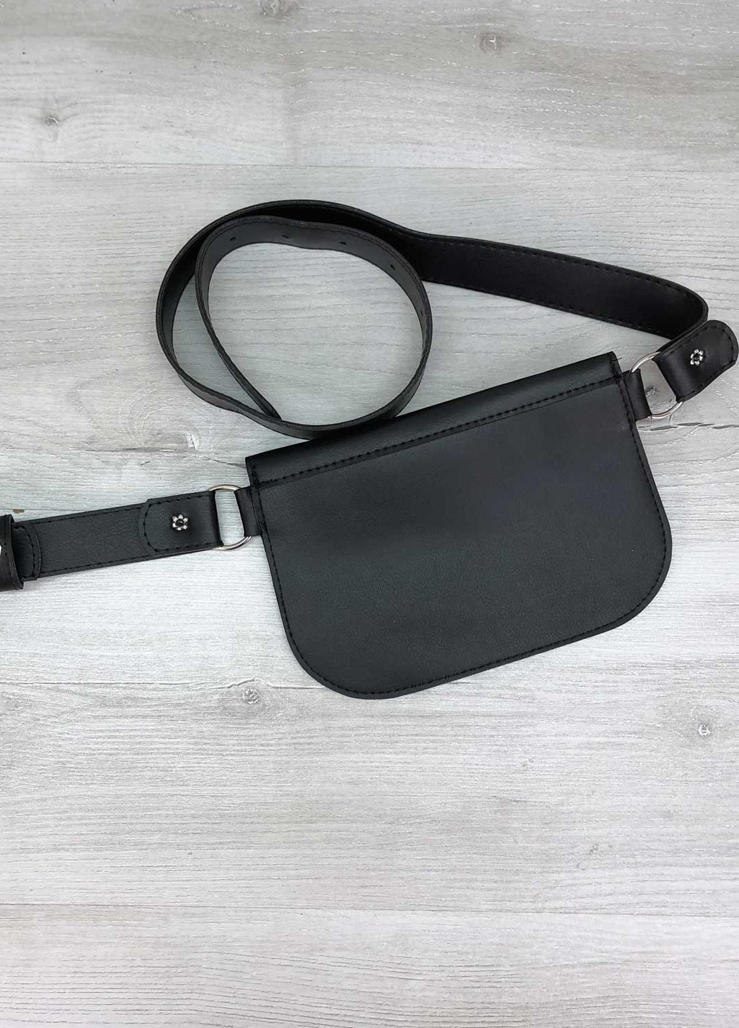 Сумка женская на пояс (бананка) клатч экокожа (wel-99404) Черная WeLassie (253982727)