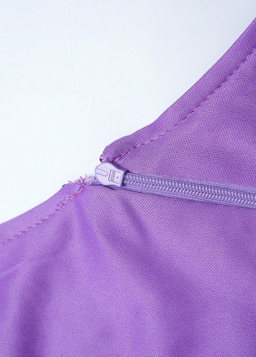 Светло-Фиолетовое вечернее платье годе, на одно плечо SHEIN однотонное