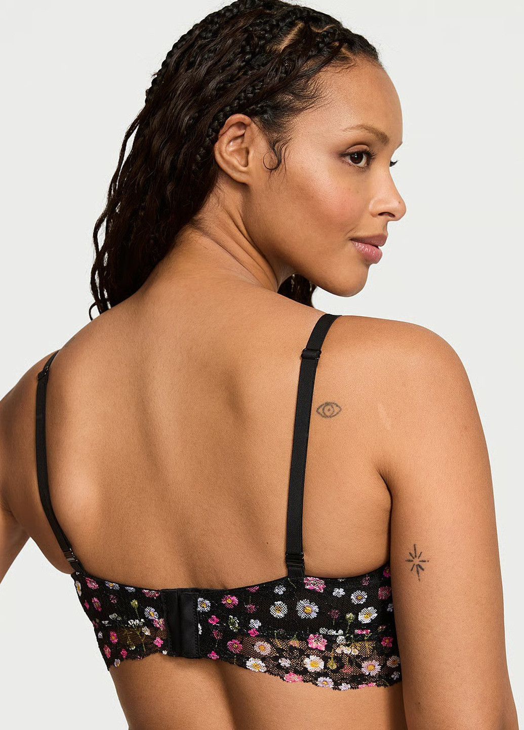 Чорний бралетт бюстгальтер Victoria's Secret без кісточок поліамід, мереживо