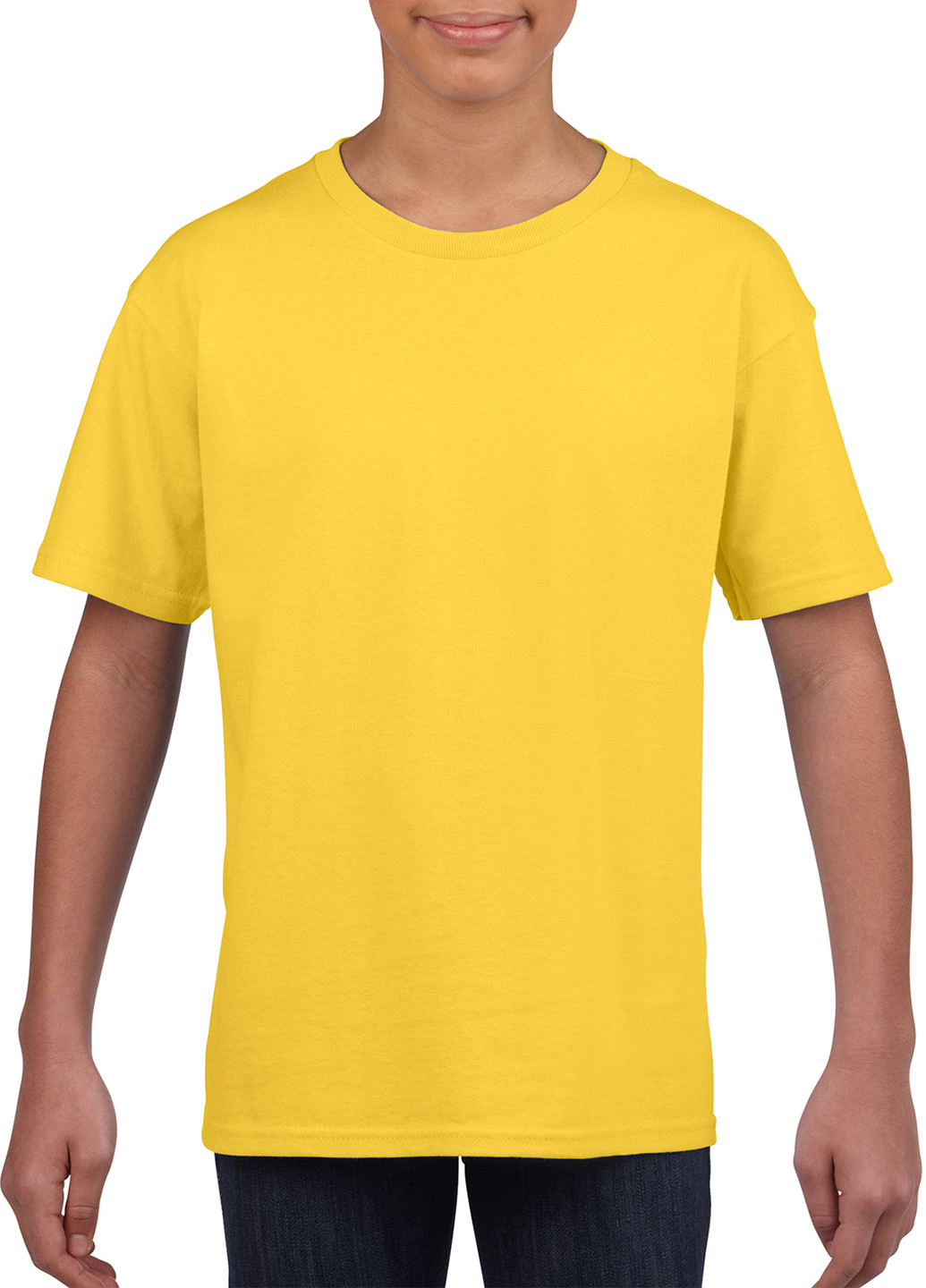 Жовта літня футболка з коротким рукавом Gildan