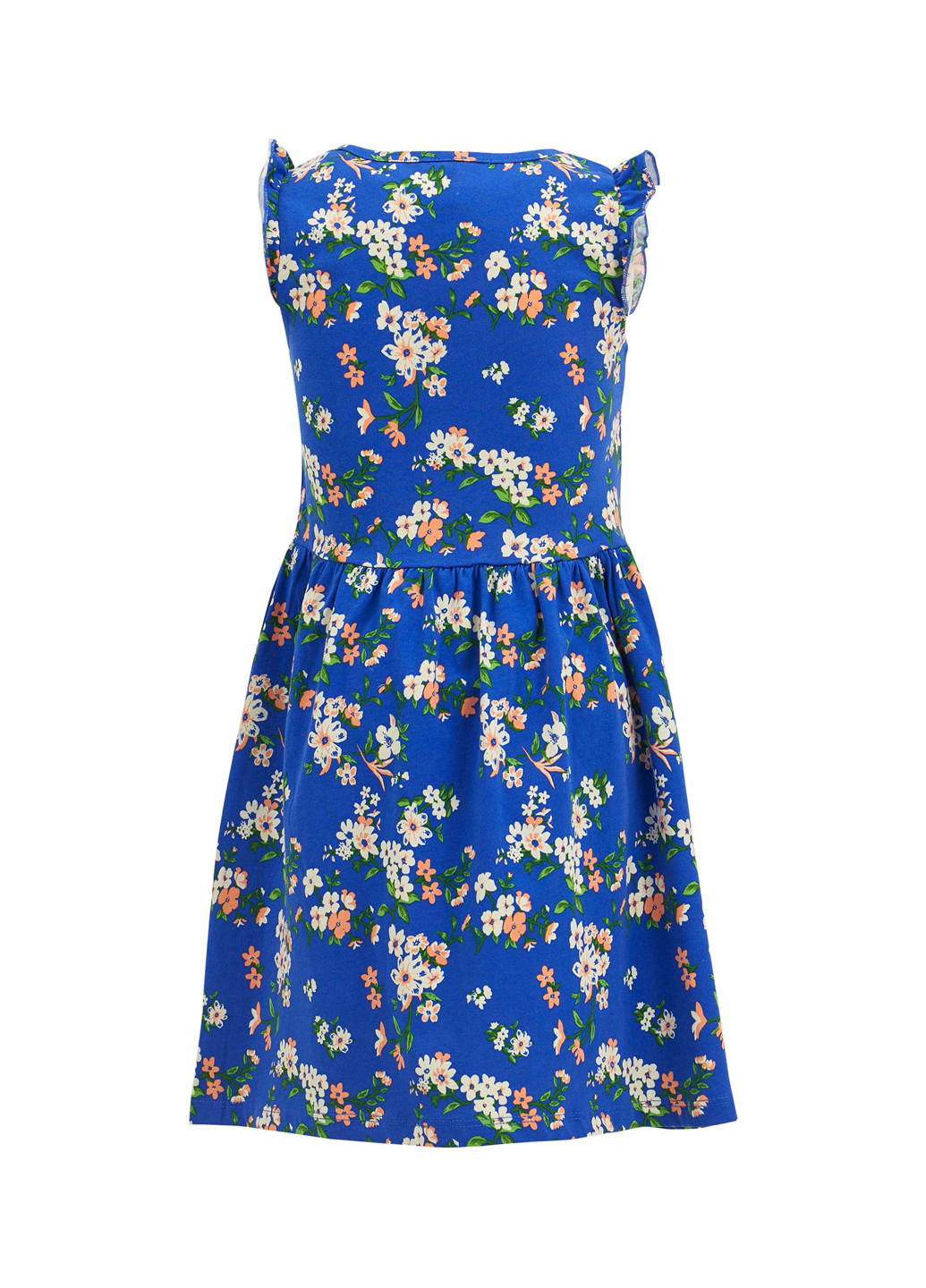 Синя кежуал плаття, сукня кльош DeFacto