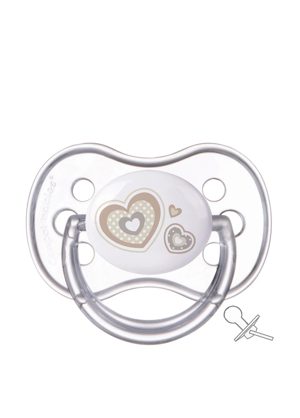 Пустушка силіконова кругла 0-6 м Newborn baby (1 шт) Canpol Babies (91068941)