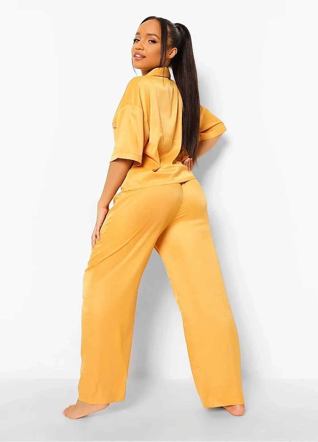 Гірчична всесезон піжама Boohoo
