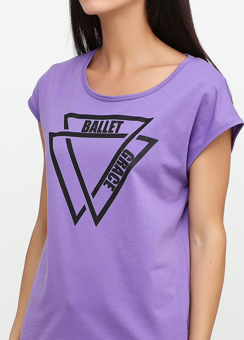Фиолетовая летняя футболка Ballet Grace