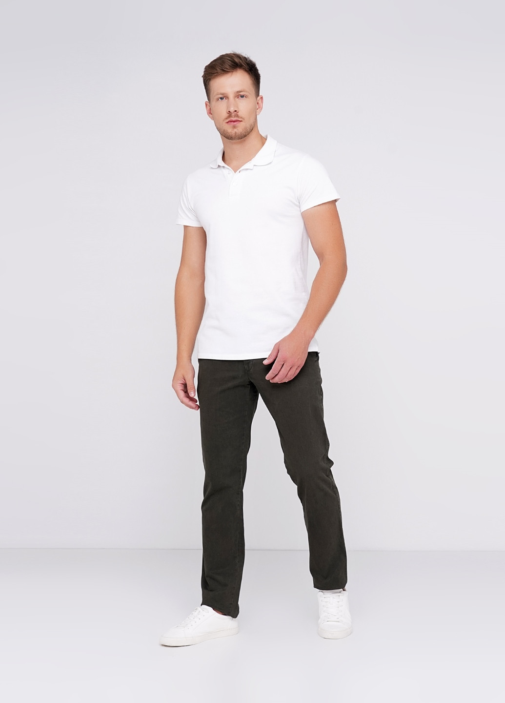 Серые кэжуал демисезонные прямые брюки Lagrand