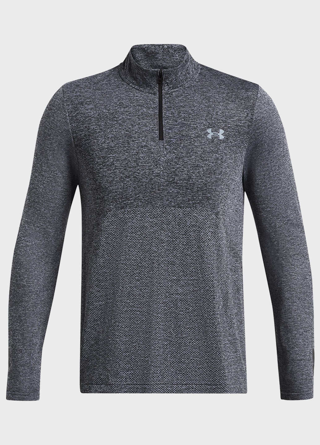 Серо-голубой демисезонный спортивный лонгслив Under Armour меланж