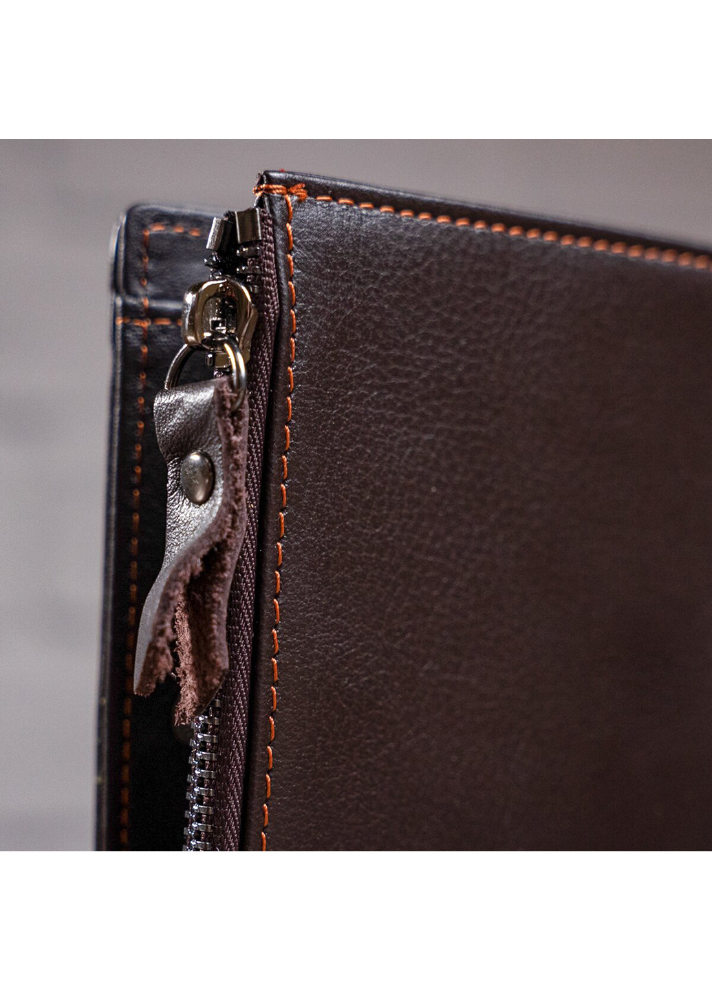 Мужской кожаный кошелек 9х11,5х1,5 см Vintage (252129255)