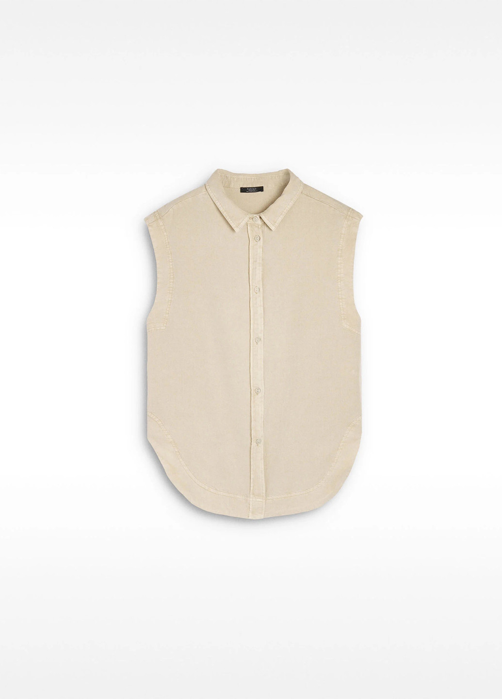 Бежевая кэжуал рубашка однотонная Parfois