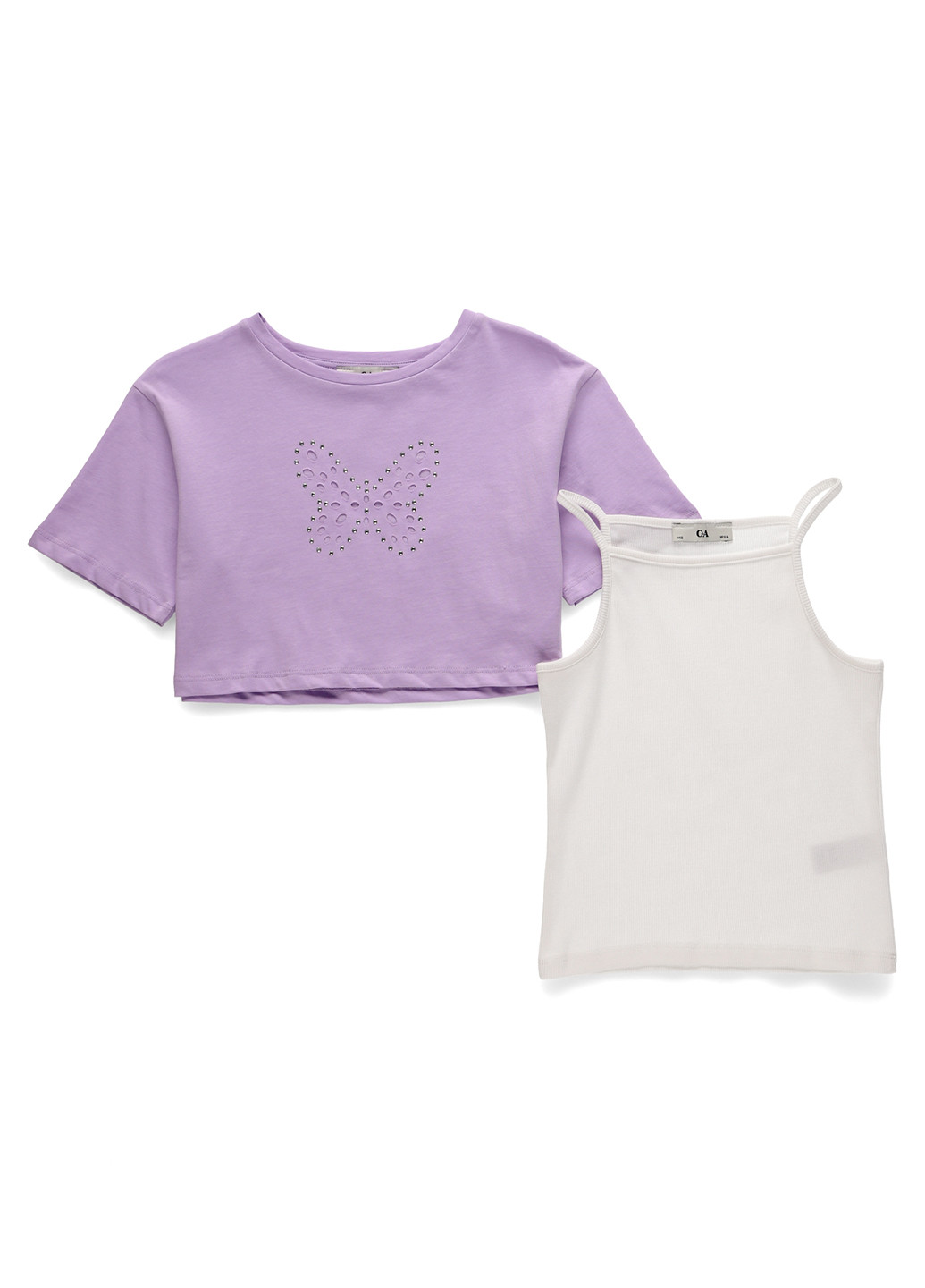 Комбинированный летний комплект (топ, майка) C&A