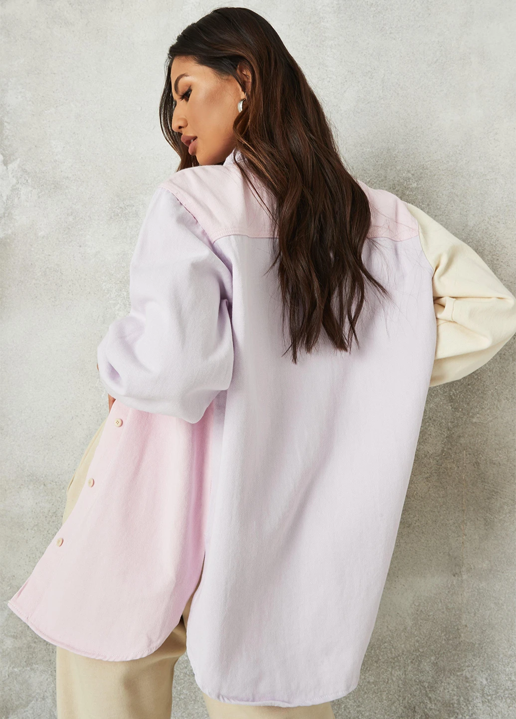 Цветная джинсовая рубашка однотонная Missguided