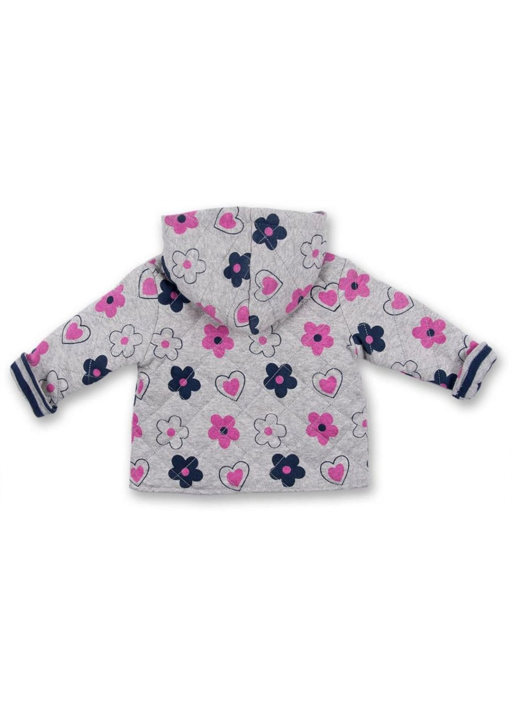 Сіра демісезонна куртка для дівчаток в комплекті зі штанцями (ead6513.0-3) Luvena Fortuna