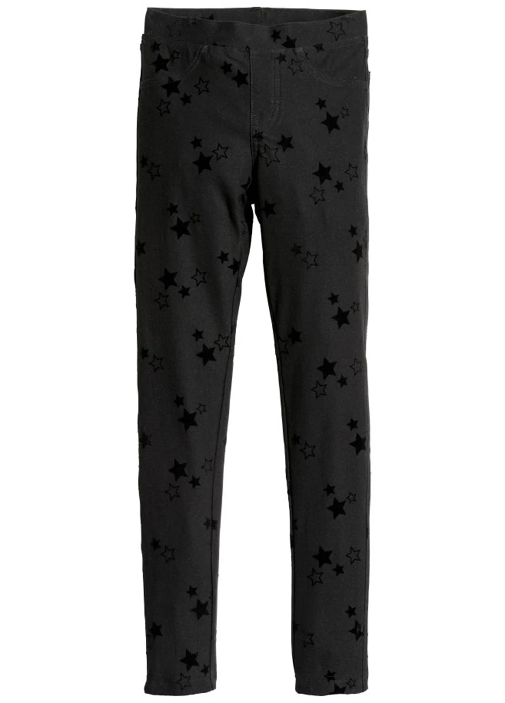 Черные демисезонные джеггинсы H&M