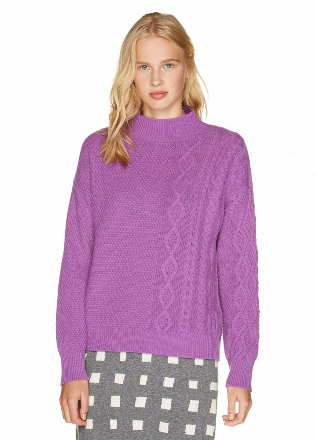 Світло-фіолетовий демісезонний светр United Colors of Benetton