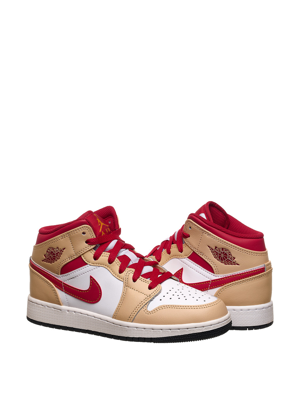 Цветные демисезонные кроссовки 554725-201_2024 Jordan 1 Mid (GS)