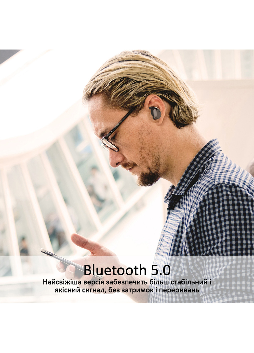 Міні Bluetooth-гарнітура Mod Bluetooth 5 Black () Promate mod.black (199673584)